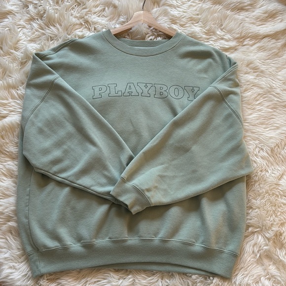 Sage Playboy Crewneck - Picture 1 of 3